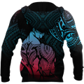 Amazing Warrior Pride Polynesian 3D Tattoo Unisex Deluxe Hoodie ML