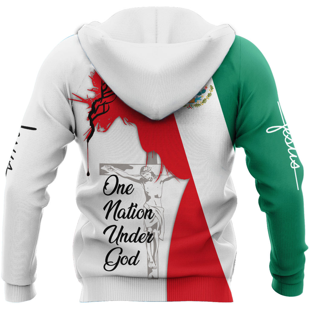 One Nation Under God Mexican Jesus 3D All Over Printed Shirts DQB10092002