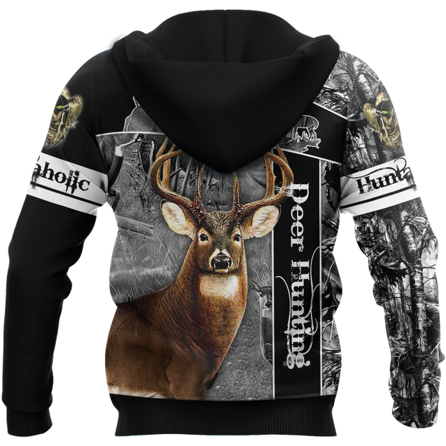 Version 4 Huntaholic - Deer Hunting 3D All Over Printed Shirts For Men And Woman