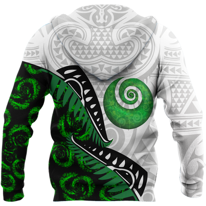 Maori pounamu jade 3d all over printed shirt and short for man and women-Apparel-PL8386-Hoodie-S-Vibe Cosy™