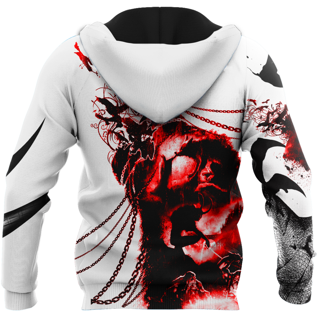 Over Printed Wolf Hoodie MH092920-MEI