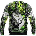 Light Green Deer Hunting 3D All Over Printed Shirts For Men LAM