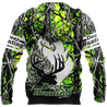 Light Green Deer Hunting 3D All Over Printed Shirts For Men LAM