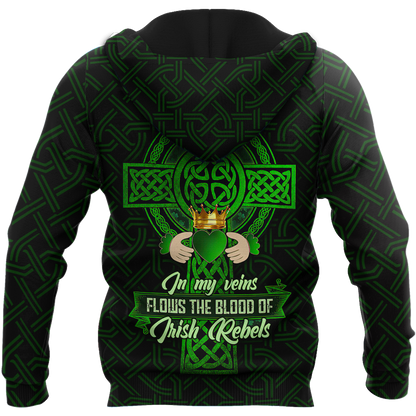 Irish St.Patrick day 3d hoodie shirt for men and women MH3010203S