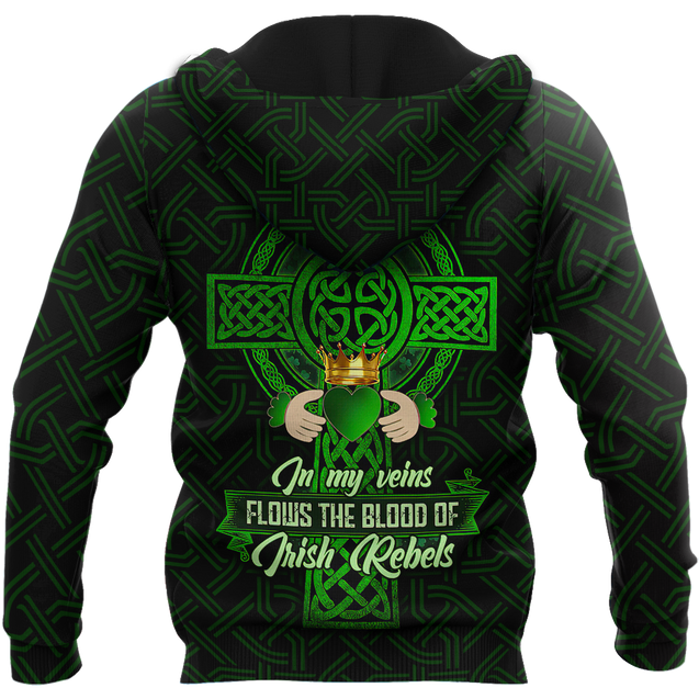 Irish St.Patrick day 3d hoodie shirt for men and women MH3010203S