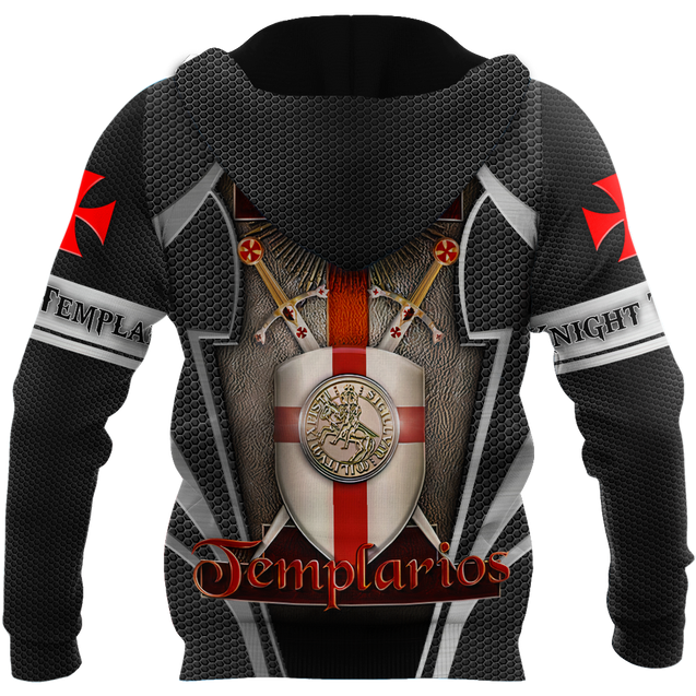 Premium Red Cross Shield Swords Knight Templar All Over Printed Shirts For Men And Women MEI