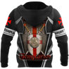 Premium Red Cross Shield Swords Knight Templar All Over Printed Shirts For Men And Women MEI