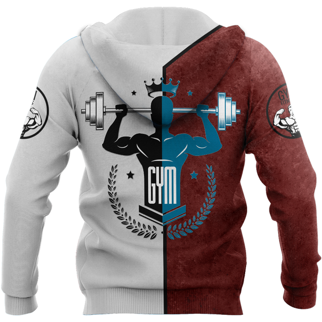 Gym shark 3d all over printed for man and women QB05292002-Apparel-PL8386-Hoodie-S-Vibe Cosy™