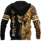 Custom Name August King Lion 3D All Over Printed Unisex Shirt