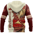 Custom Name December King Lion  3D All Over Printed Unisex Shirts