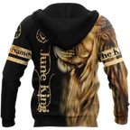 Custom Name June King Lion  3D All Over Printed Unisex Shirts