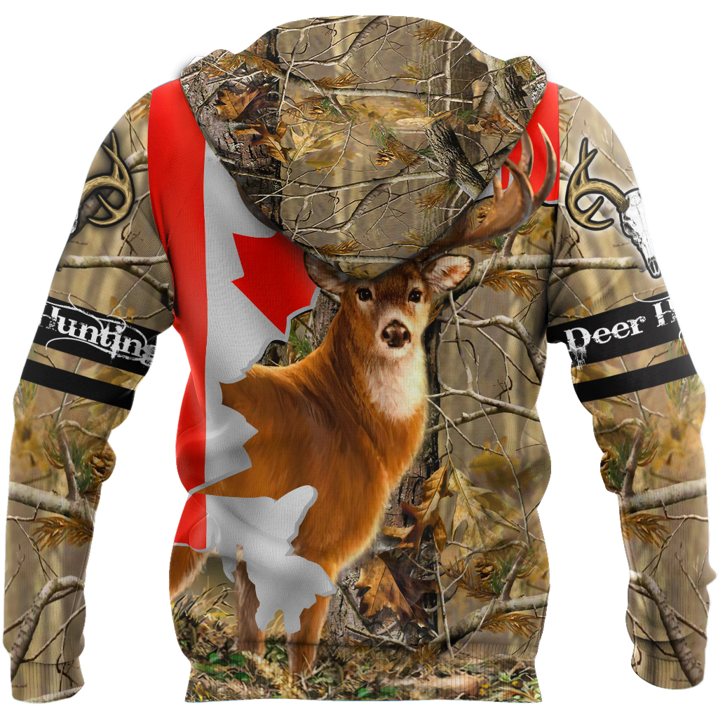 Deer Hunting Canada 3D All Over Printed Shirts For Men LAM