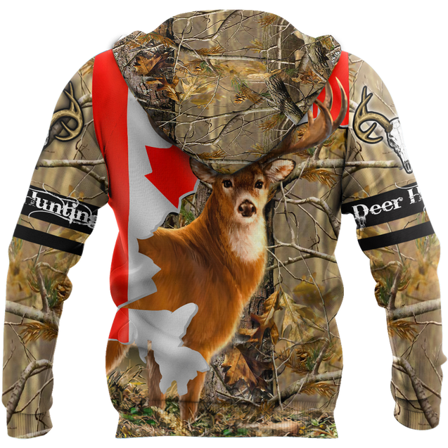 Deer Hunting Canada 3D All Over Printed Shirts For Men LAM