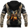 Rooster Camo 3D All Over Printed Unisex Deluxe Hoodie ML