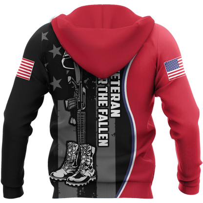 US Veteran Honor The Fallen 3D All Over Printed Shirts For Men and Women TA09152005