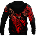 Amazing Tahiti Polynesian Tattoo 3D Tattoo Unisex Deluxe Hoodie ML