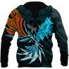 Amazing Eagle Warrior Polynesian 3D Tattoo Unisex Deluxe Hoodie ML