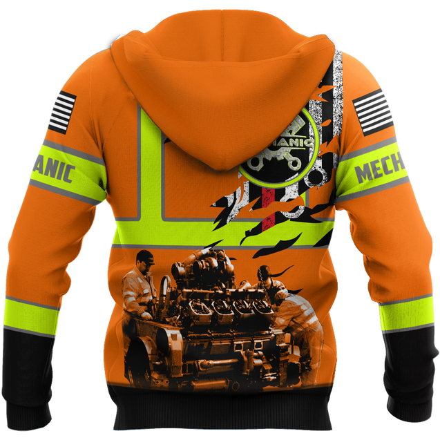 All Over Printed Mechanic Hoodie For Men and Women HHT13102006