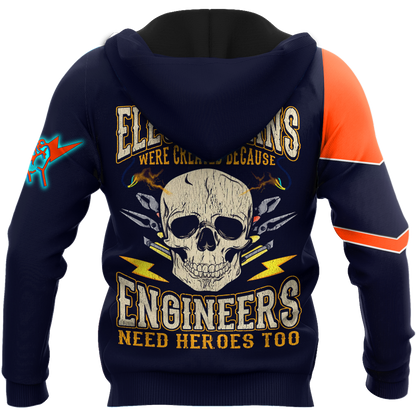Premium Unisex All Over Printed Electrician Shirts MEI