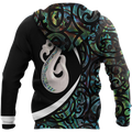 Aotearoa Manaia Silver Fern Paua Shell 3d all over printed shirt and short for man and women-Apparel-PL8386-Hoodie-S-Vibe Cosy™