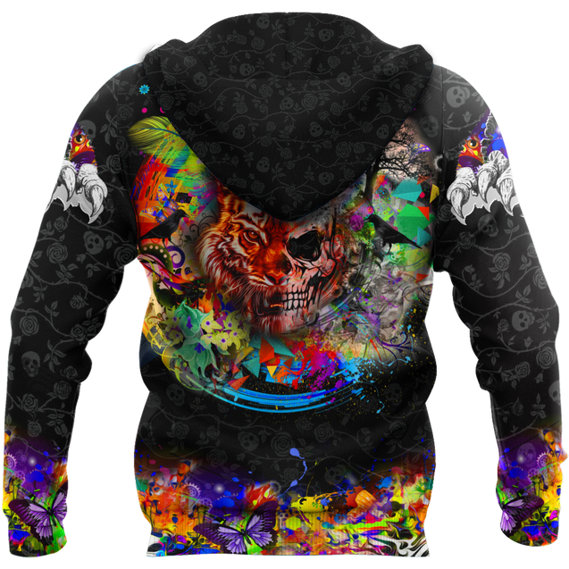 Love Skull animal full color 3D all over printed for man and women QB06092003-Apparel-PL8386-Hoodie-S-Vibe Cosy™