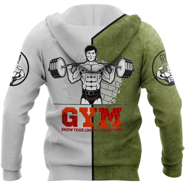 Gym Crocodile 3d all over printed for man and women QB05302001-Apparel-PL8386-Hoodie-S-Vibe Cosy™