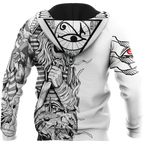 3D Tattoo Ancient Egypt Lion God Over Printed Shirt for Men and Women