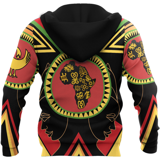 African Adinkra Sankofa Hoodie-ML