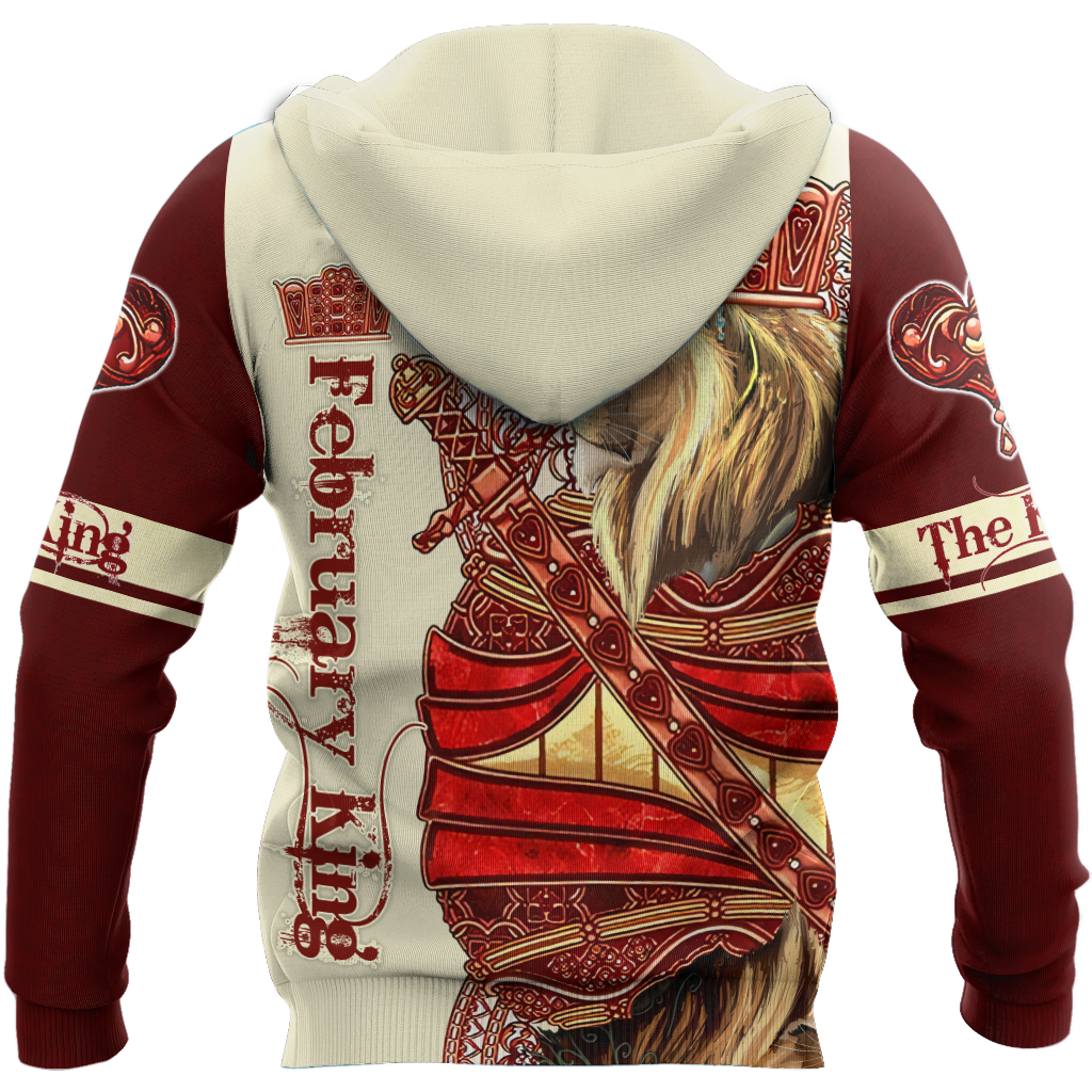 February King Lion 3D All Over Printed  Unisex Shirts