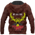 We are one Koori and Australia all over shirt for men and women brown TR030401-Apparel-Huyencass-Hoodie-S-Vibe Cosy™