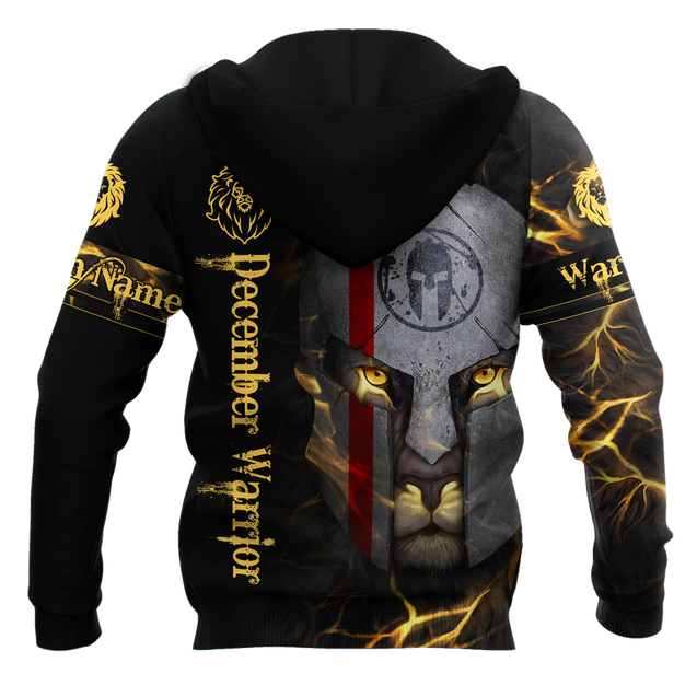 December Spartan Lion Warrior 3D All Over Printed Unisex Shirts