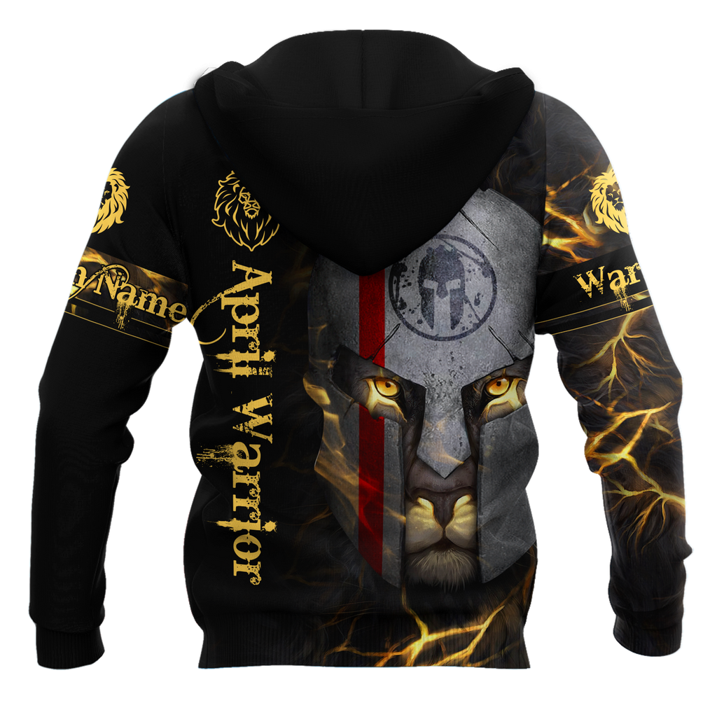 April Spartan Lion Warrior 3D All Over Printed Unisex Shirt