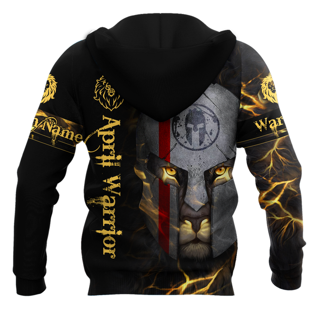 April Spartan Lion Warrior 3D All Over Printed Unisex Shirt