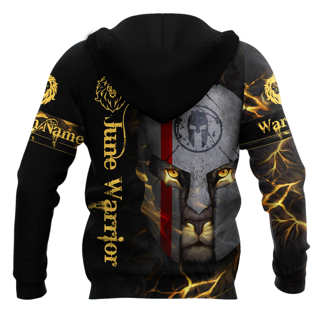 June Spartan Lion Warrior 3D All Over Printed Unisex Shirts