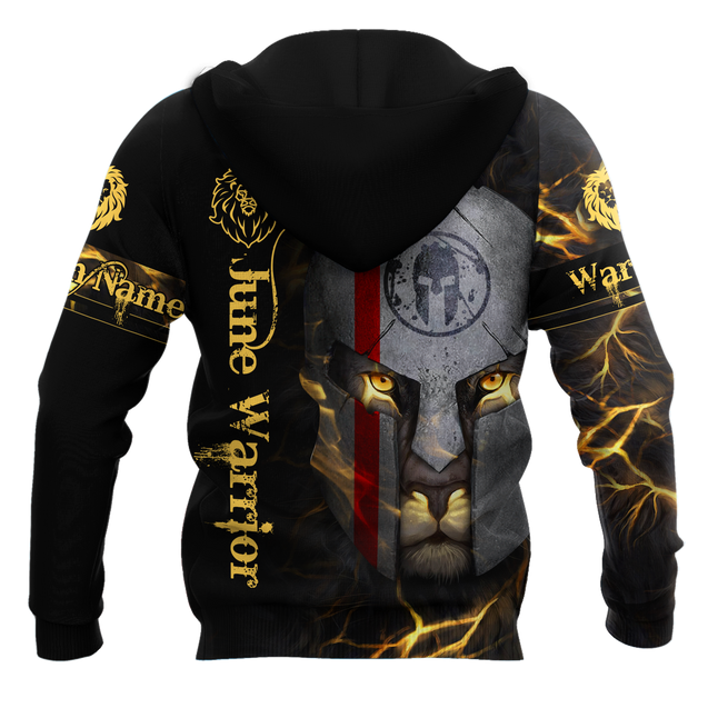 June Spartan Lion Warrior 3D All Over Printed Unisex Shirts