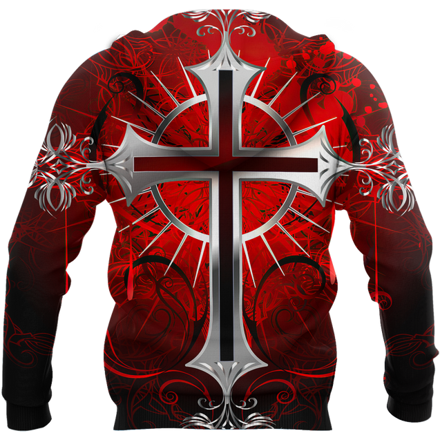 Premium Knight Templar Red Cross All Over Printed Shirts For Men And Women MEI