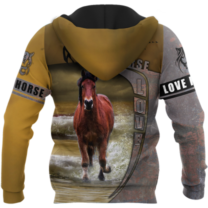 Love Horse 3D All Over Printed Shirts VP09112002XT