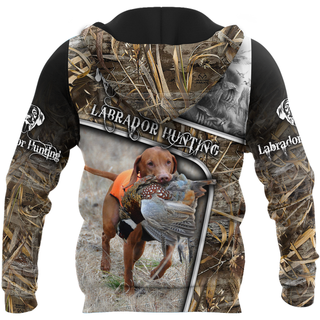 Labrador Hunting 3D Over Printed Unisex Deluxe Hoodie ML