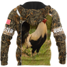 Love Rooster All 3D Over Printed Unisex Hoodie ML