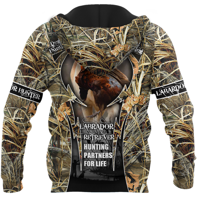 Hunting Labrador 3D Over Printed Unisex Deluxe Hoodie ML