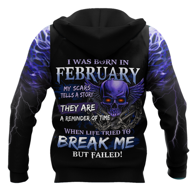 February Guy Skull 3D All Over Printed Shirts Pi24102002ST