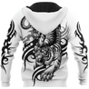 White Tiger Tribal Tattoo 3D All Over Printed Shirts For Men and Women