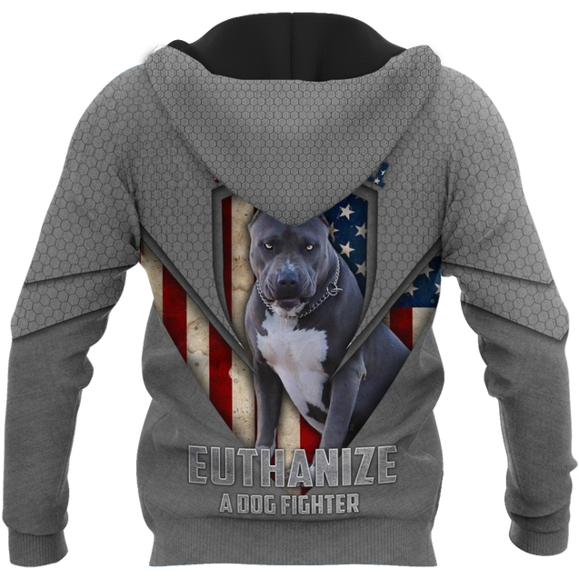 Save A Pit Bull Euthanize A Dog Fighter Hoodie Shirt for Men and Women TN05102004