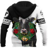 Dairy Cattle Mery Christmas 3D All Over Printed Shirts For Men And Woman