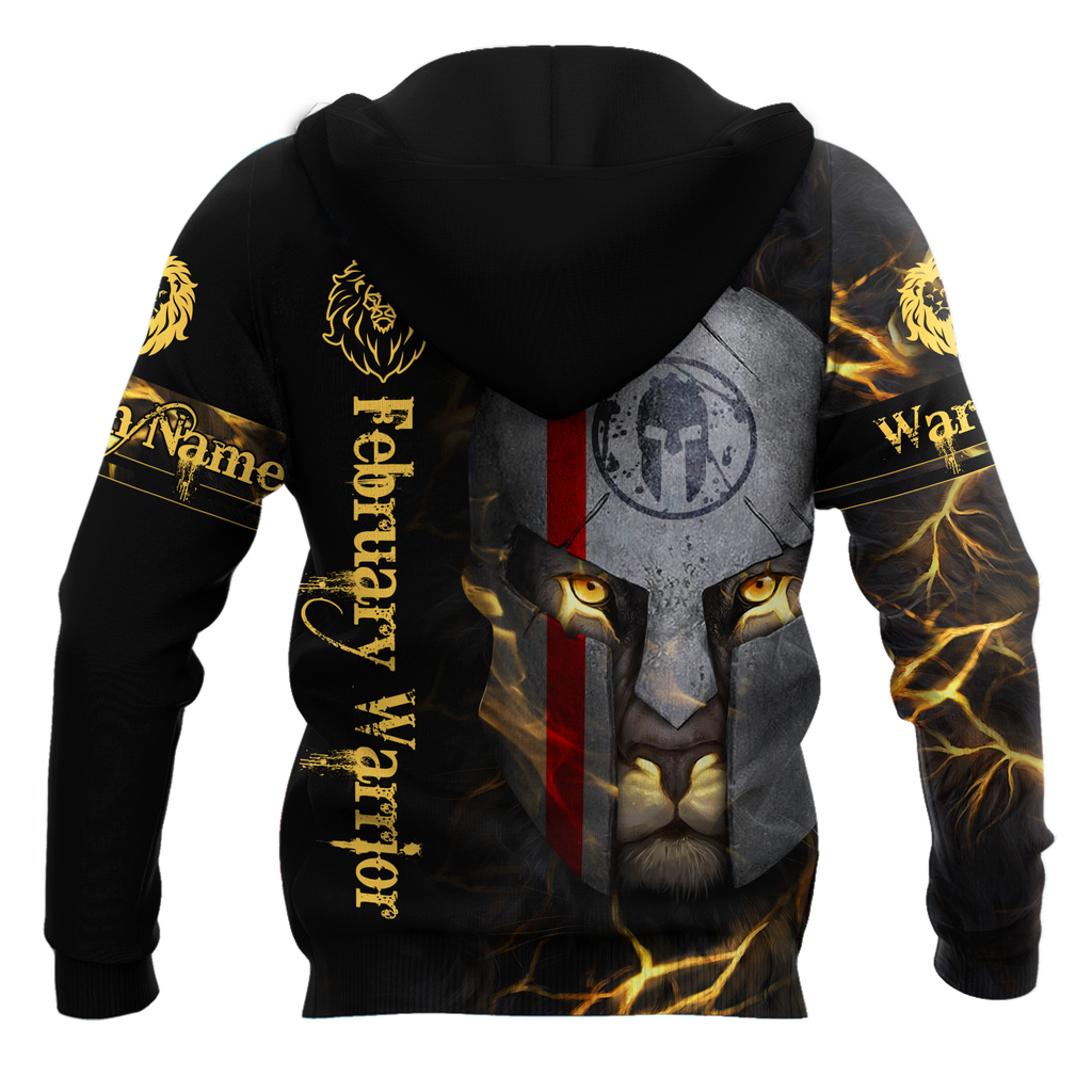 February Spartan Lion Warrior 3D All Over Printed Unisex Shirts