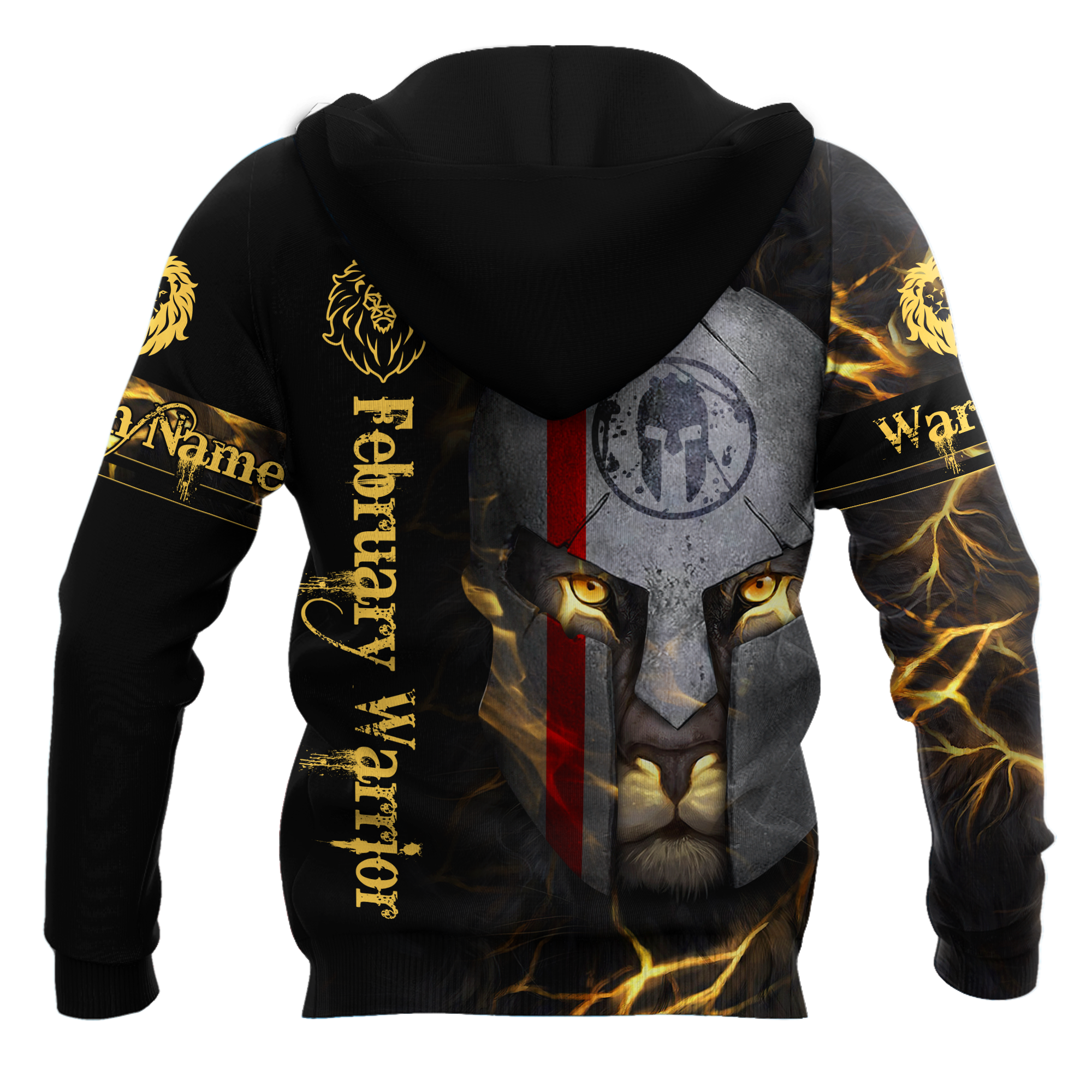 February Spartan Lion Warrior 3D All Over Printed Unisex Shirts
