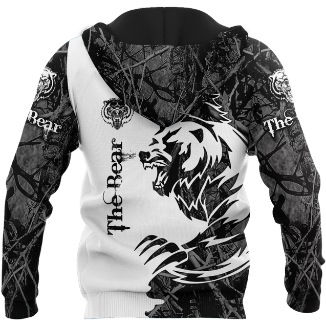 All Over Printed Bear Tatoo Hoodie MEI09262004-MEI