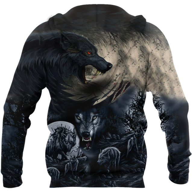 All Over Printed Mythical Wolf Hoodie VP01102001-MEI