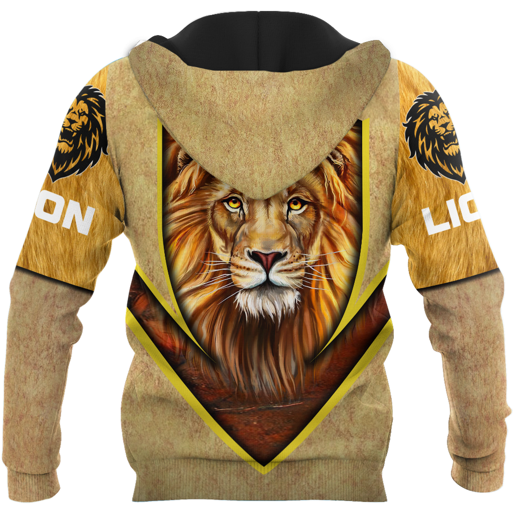 Love Lion Over Printed Hoodie