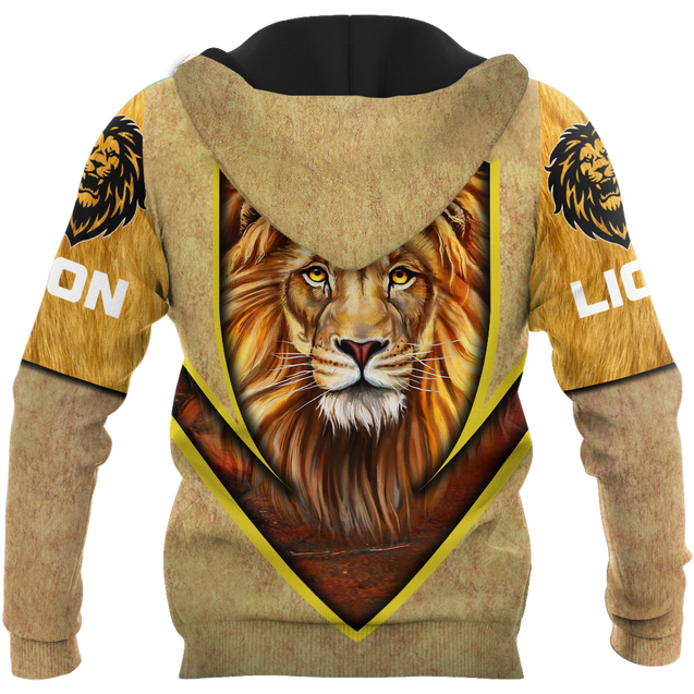 Love Lion Over Printed Hoodie